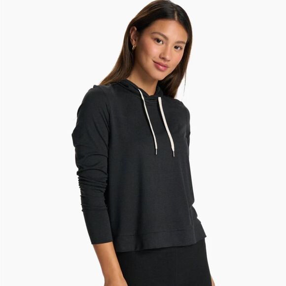 VUORI halo essential hoodie in black heather Small NWT $115 - Picture 7 of 9